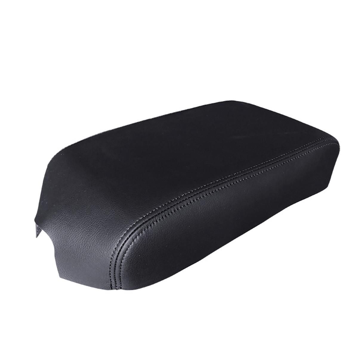 For Toyota Camry 2012 - 2017 Car Microfiber Leather Console Armrest Panel Cover Protective Trim Black