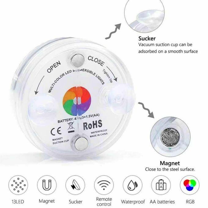 Pond Light Waterproof Submersible Color Changing 2 Sets