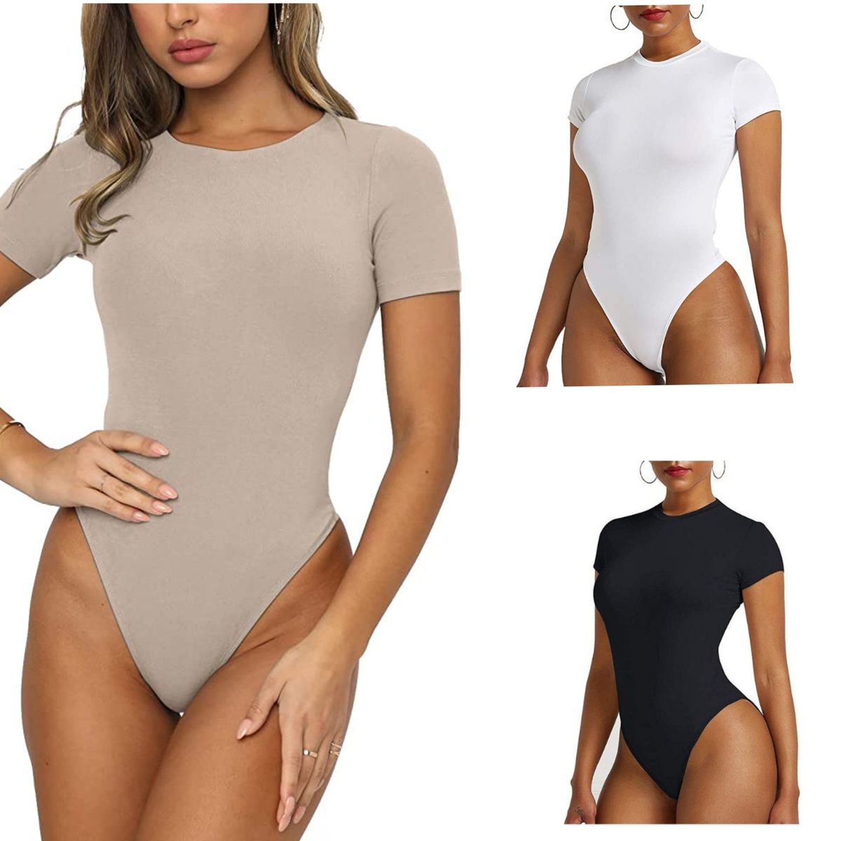 Short Sleeve Bodysuit 3pcs