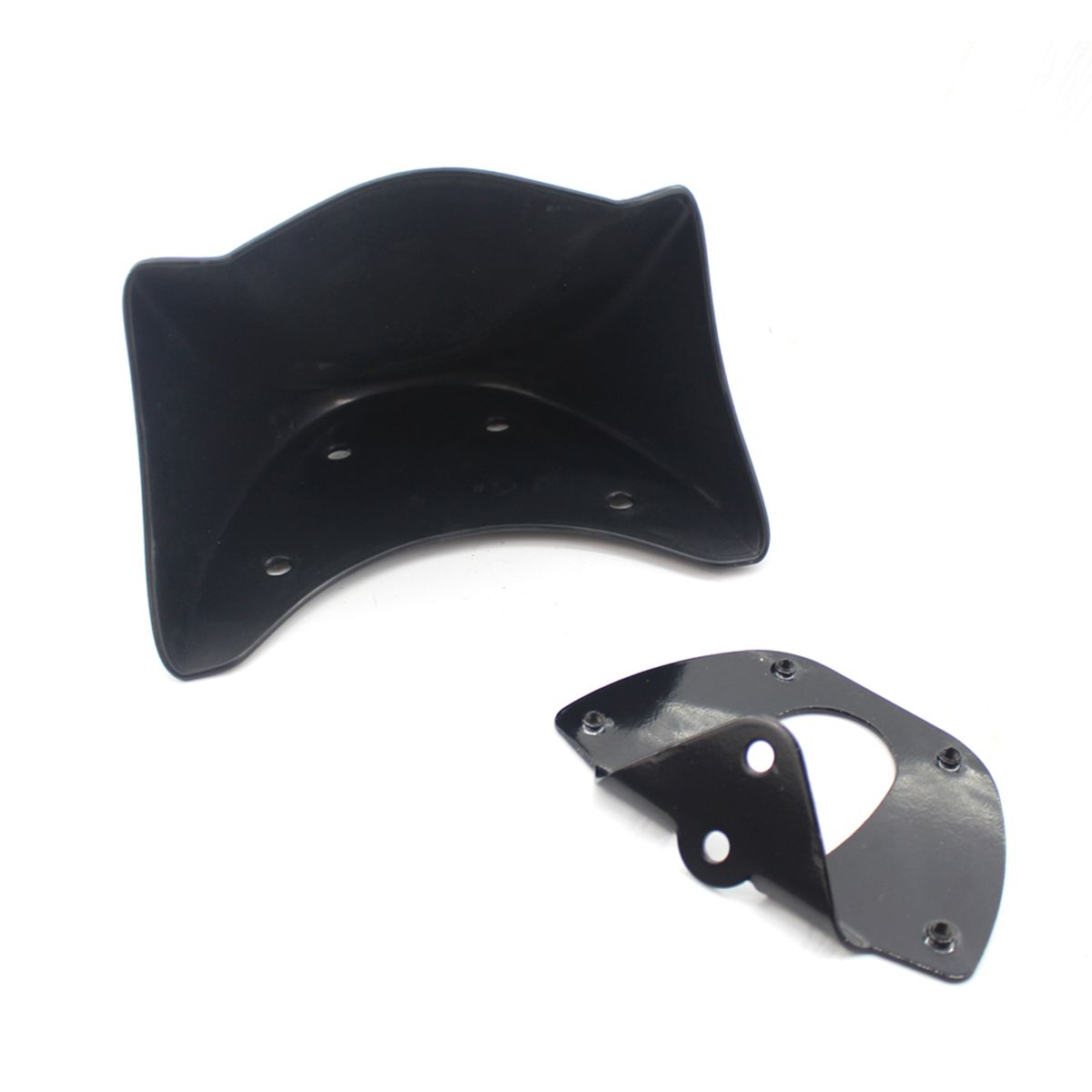 Black Motorcycle Front Chin Spoiler Air Dam Fairing Cover