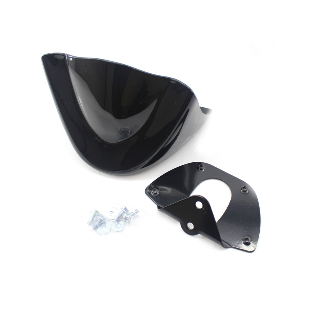 Black Motorcycle Front Chin Spoiler Air Dam Fairing Cover