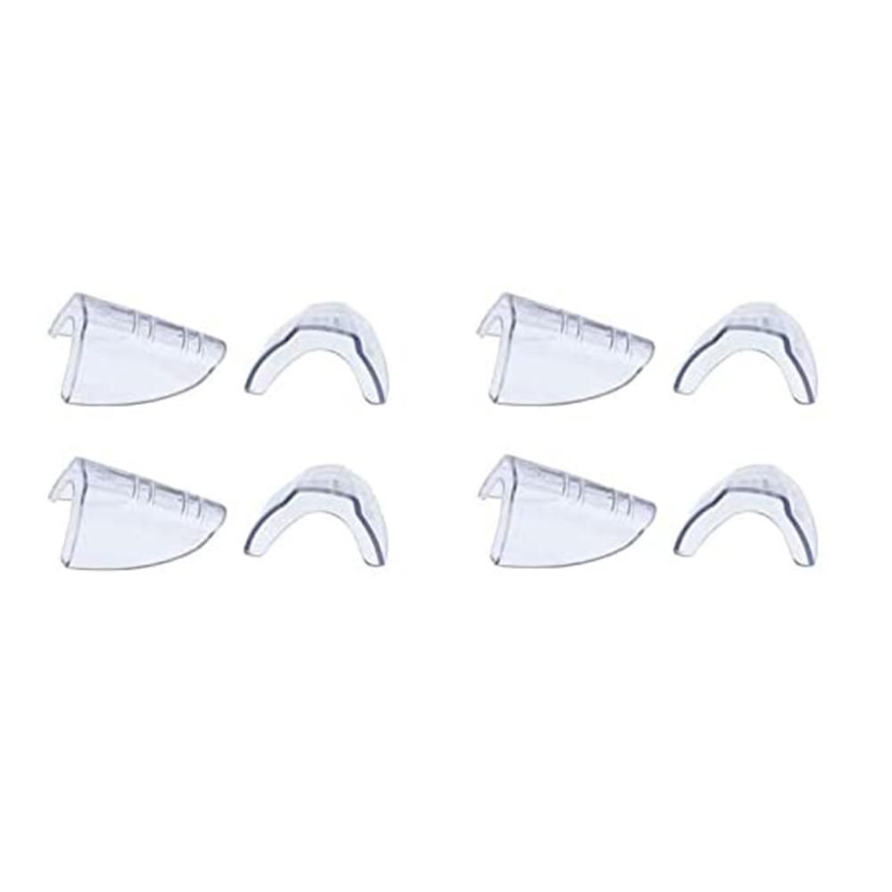 4 Pairs Eye Glasses Side Shields Slip on Clear Side Shield