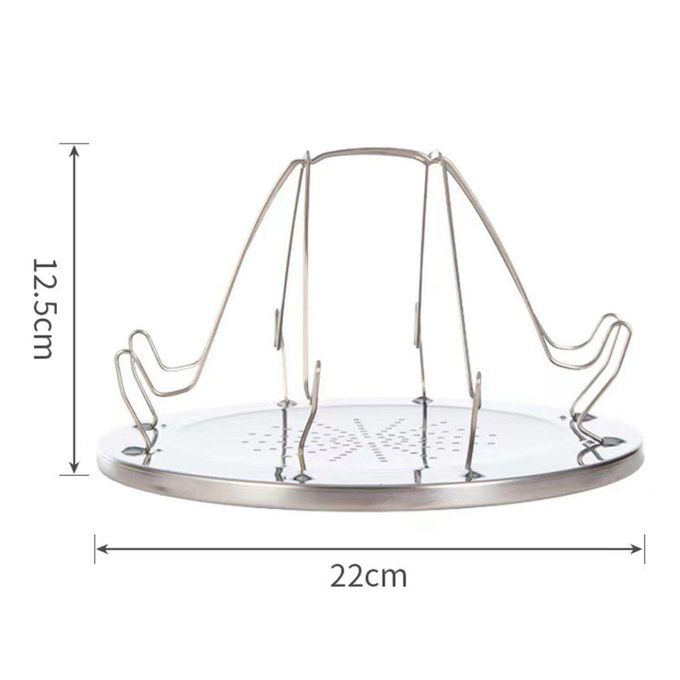 1 Set Tray 4 Slice Porous Folding Portable Toaster Rack Bread For