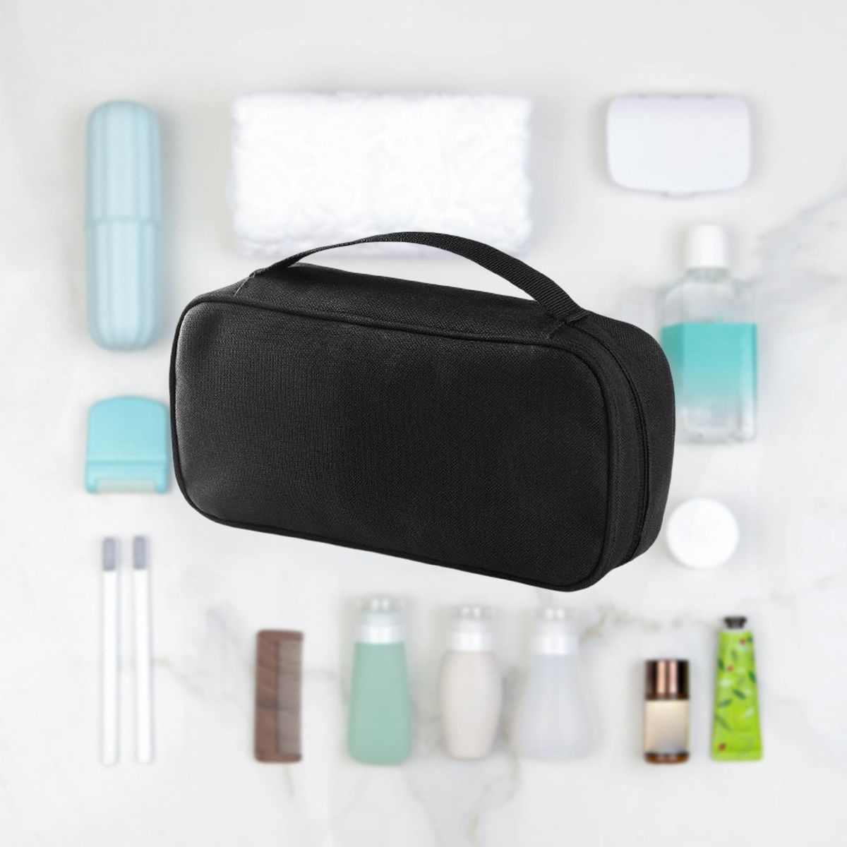 Multi Purpose Outdoor Travel Bag Cosmetic Pouch Black