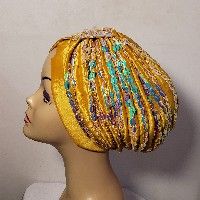 Luxury Beaded Cap Black