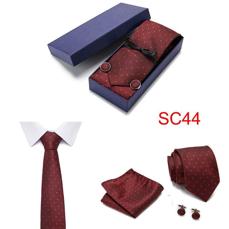Men'S Tie Gift Box Twill Suit Accessories Tie Set SC44