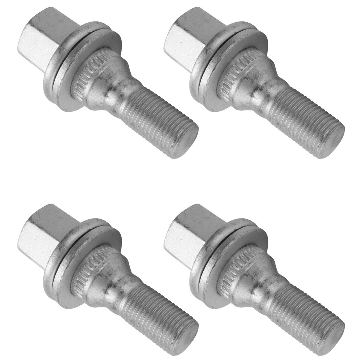 4Pcs 17mm Car Wheel Nuts Bolts Flat Seat for PEUGEOT 206 308