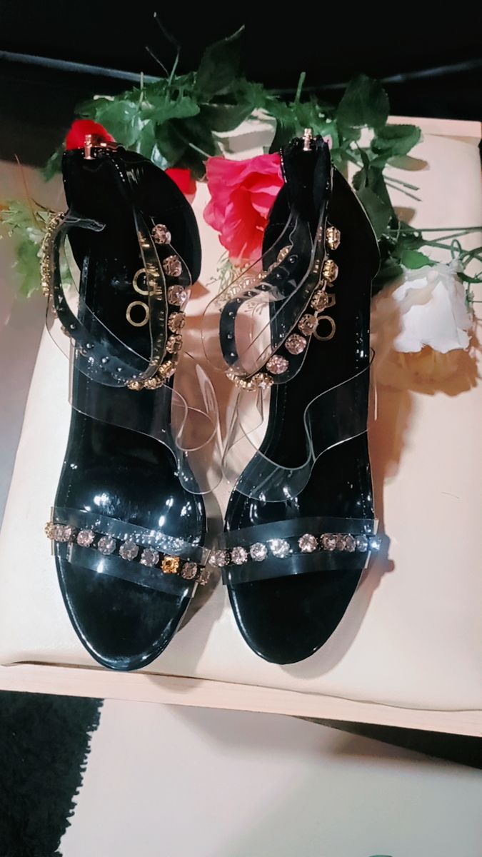 Black Block Heels Shoe