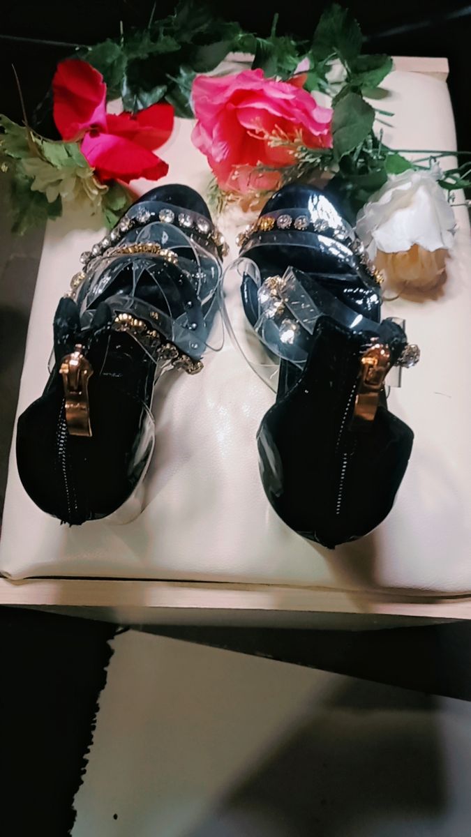 Black Block Heels Shoe