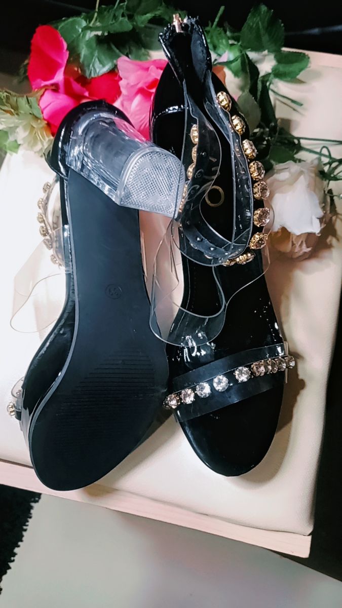 Black Block Heels Shoe