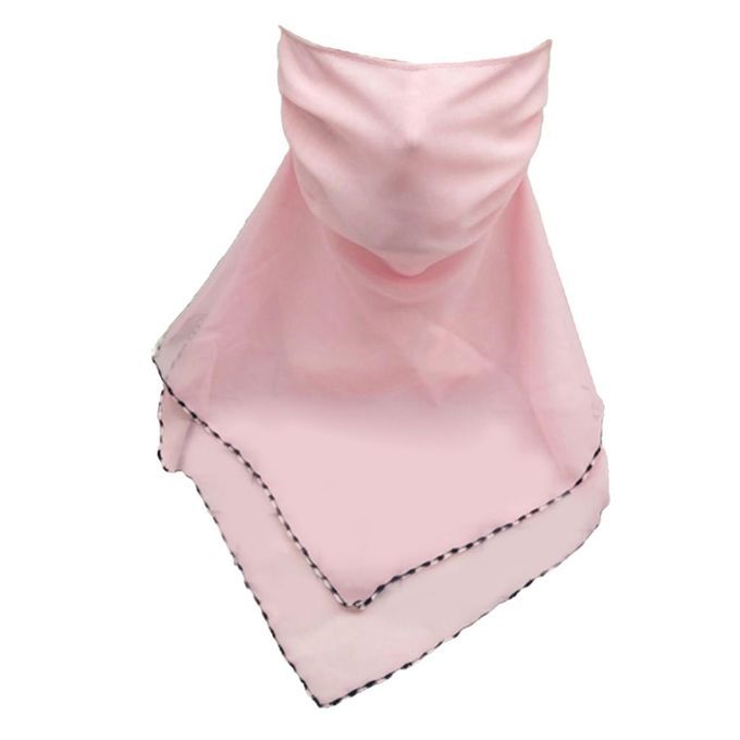 Ladies Face Mask Scarf Mouth Cover Outdoor Travel SunProtective Pink