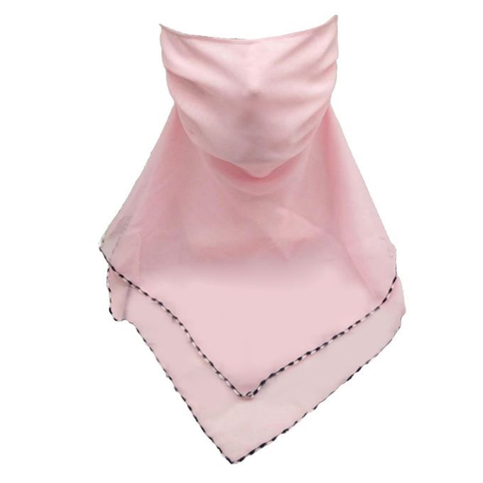 Ladies Face Mask Scarf Mouth Cover Outdoor Travel SunProtective Pink