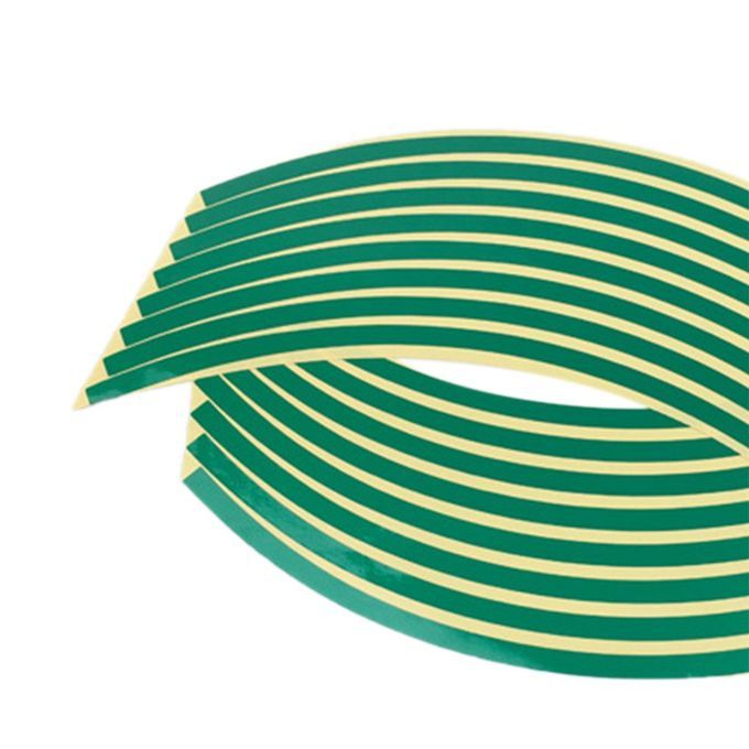 Fluores Ent Rim Tape Sti Kers Wheel Stripes De Als For Motor Y Le Wheels-Green-12