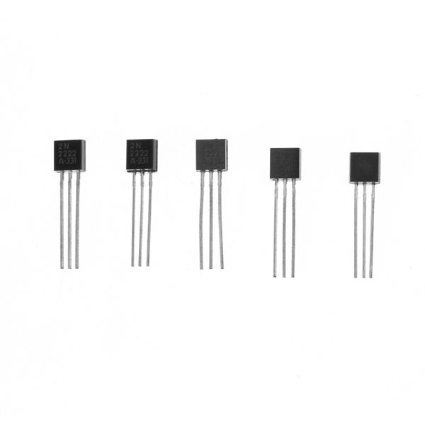 100Pcs 2N2222 TO92 Package 3 Pins NPN 40V 08A Silicone Transistor