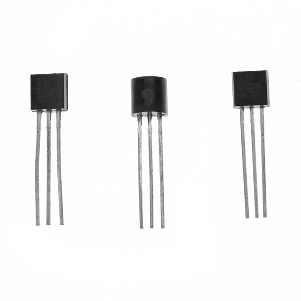 100Pcs 2N2222 TO92 Package 3 Pins NPN 40V 08A Silicone Transistor