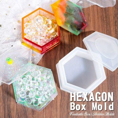 Box Resin Molds, 3 Pack Epoxy Resin Jewelry Box