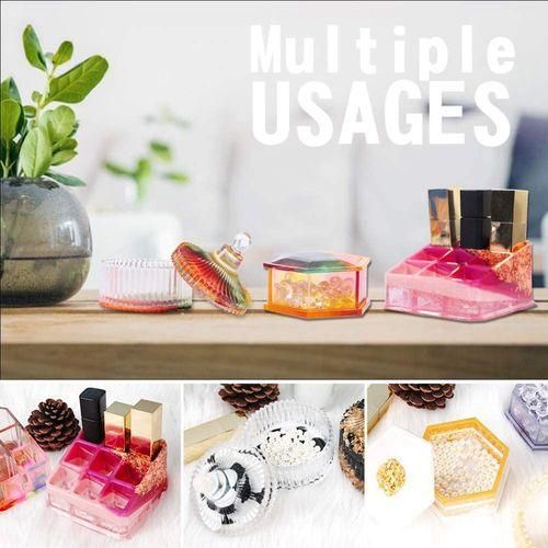 Box Resin Molds, 3 Pack Epoxy Resin Jewelry Box