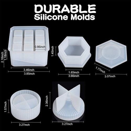 Box Resin Molds, 3 Pack Epoxy Resin Jewelry Box