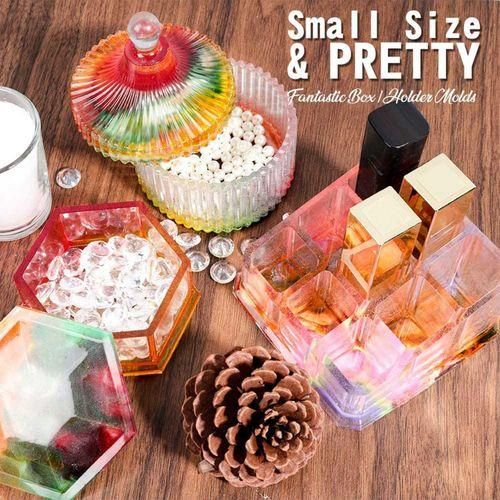 Box Resin Molds, 3 Pack Epoxy Resin Jewelry Box