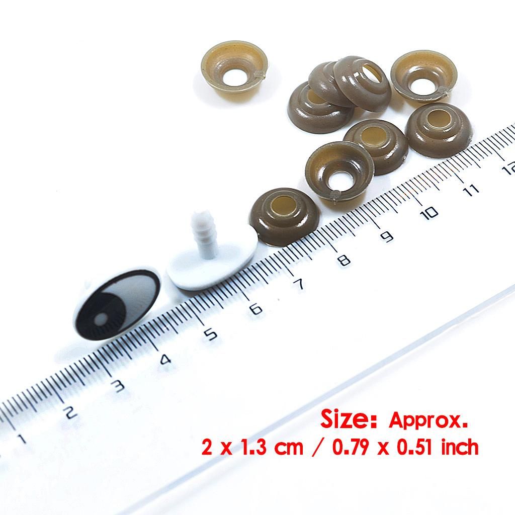 60pcs Black White Safety Eyes For Bear Dolls Animal Puppet Toys With