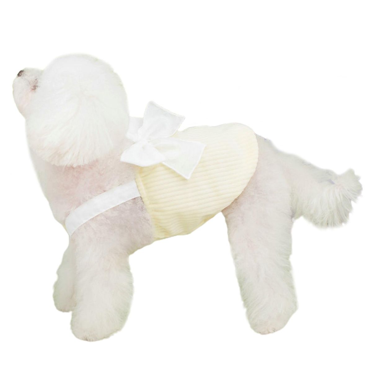 Pet Skirt Cute Bow-knot Dog Skirt Yellow