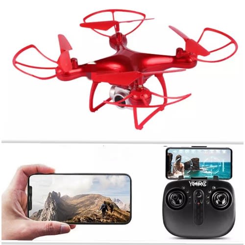 2022 8s 4k Hd Rc Wifi Fpv Long Fly Drone With 2 Batteries  -Red