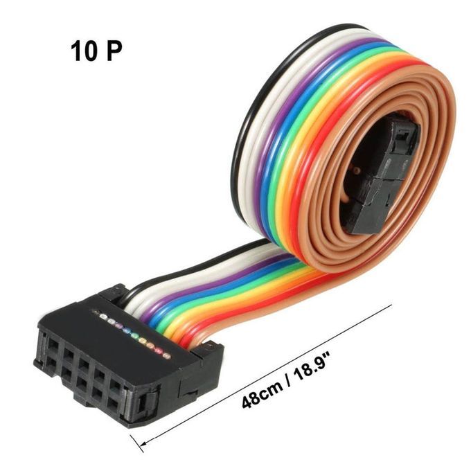 10 Pin 3D Printer LCD Screen Flat Cable Ribbon Cable For Mendel For