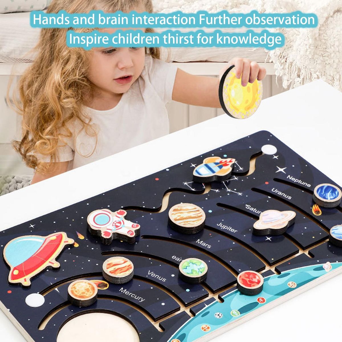 Preschool Toy System Maze Enlightenment Toy Black