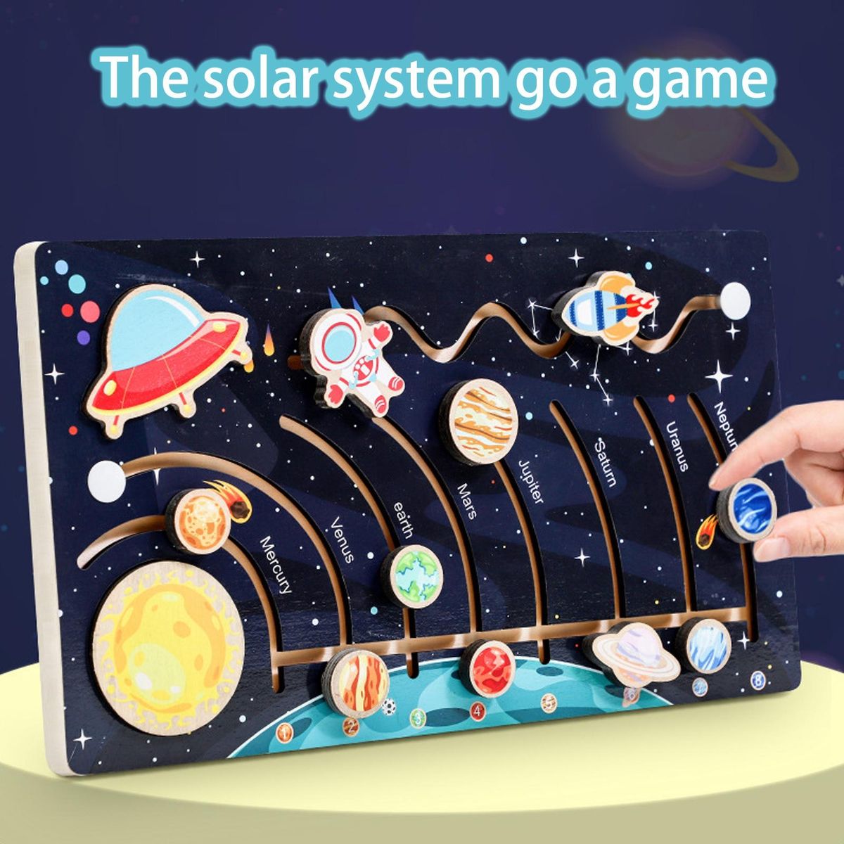 Preschool Toy System Maze Enlightenment Toy Black