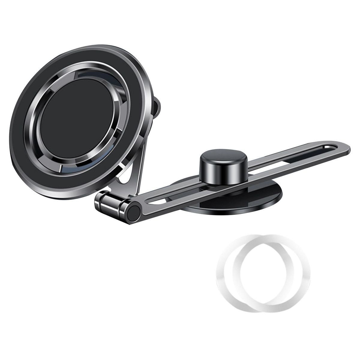 1 Set Phone Mount Floating Car Dashboard Phone Holder Mobile Mount Grey