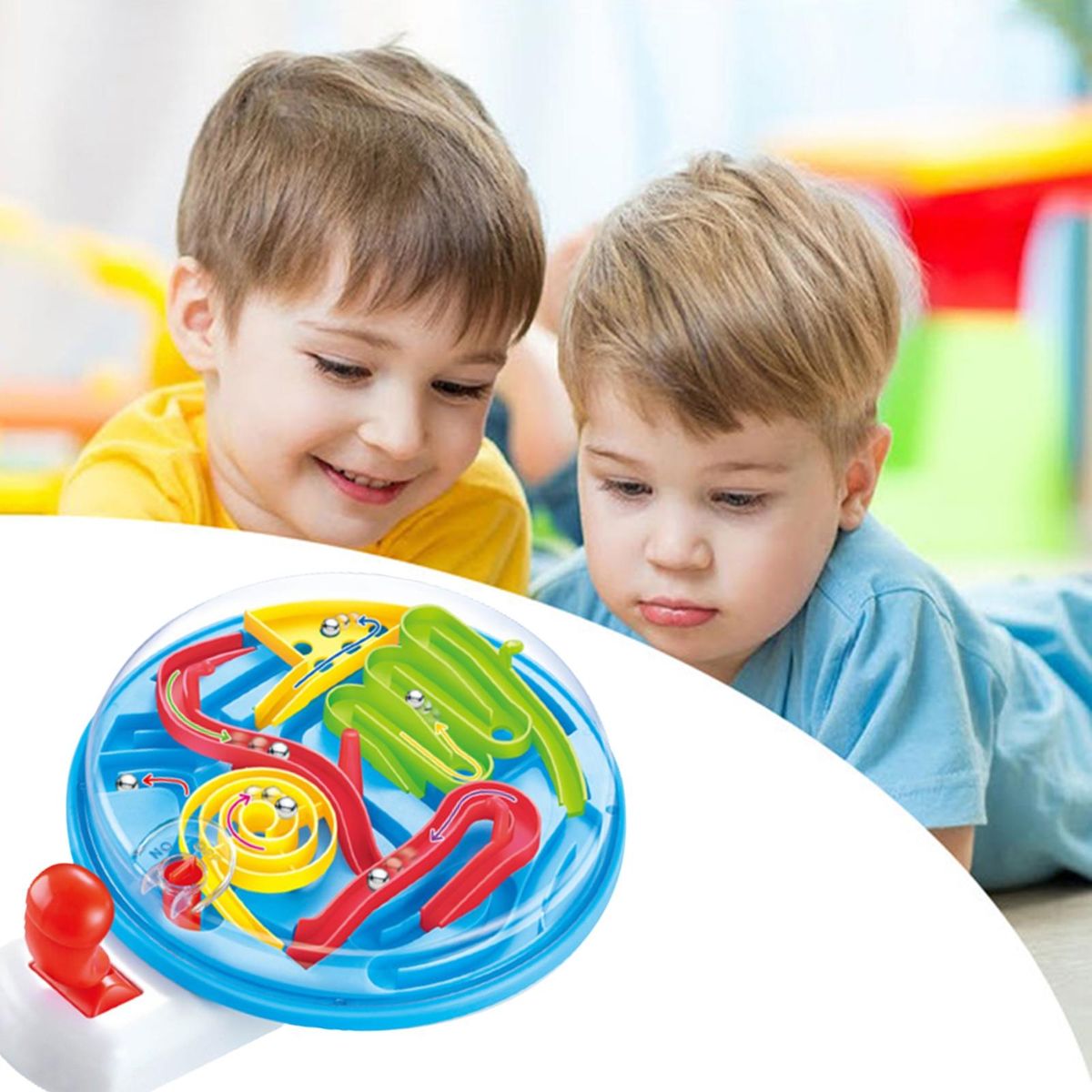 Educational Toy Bead Maze Preschool Toy Blue1