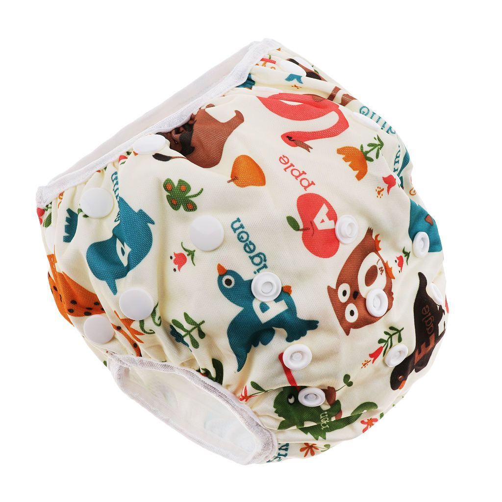 Reusable Absorbent Swim Diaper Leakproof Infant Animals
