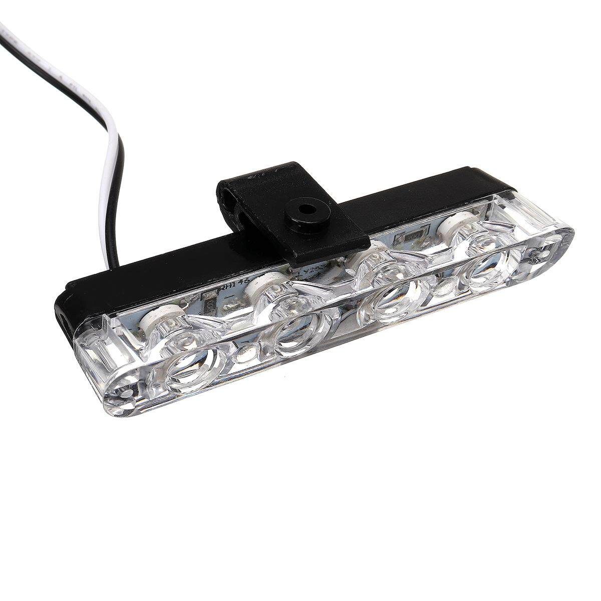 16 LED Car Emergency Strobe Light Bar Warning Flash Visor Dash Lighting Red Blue Light Blue Light