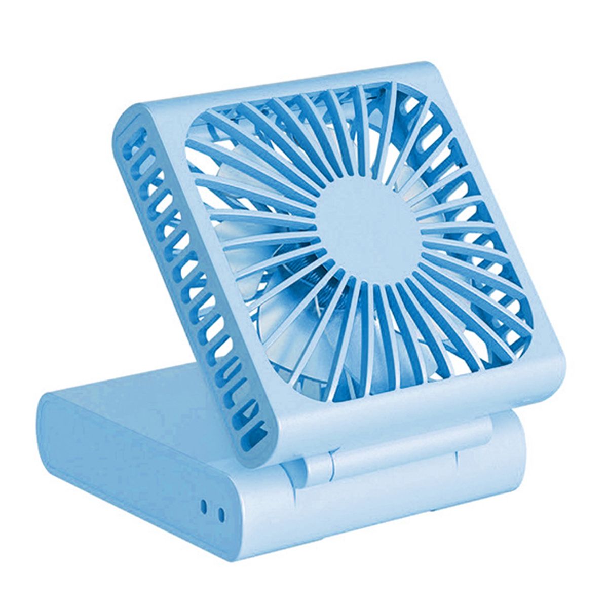 Creative Portable Fan USB Rechargeable Plastic Mobile-Blue