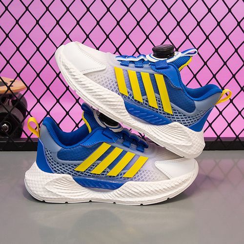 Lightweight Mesh Shoes For Boys Rotating Buckle Kids' Sneakers Blue
