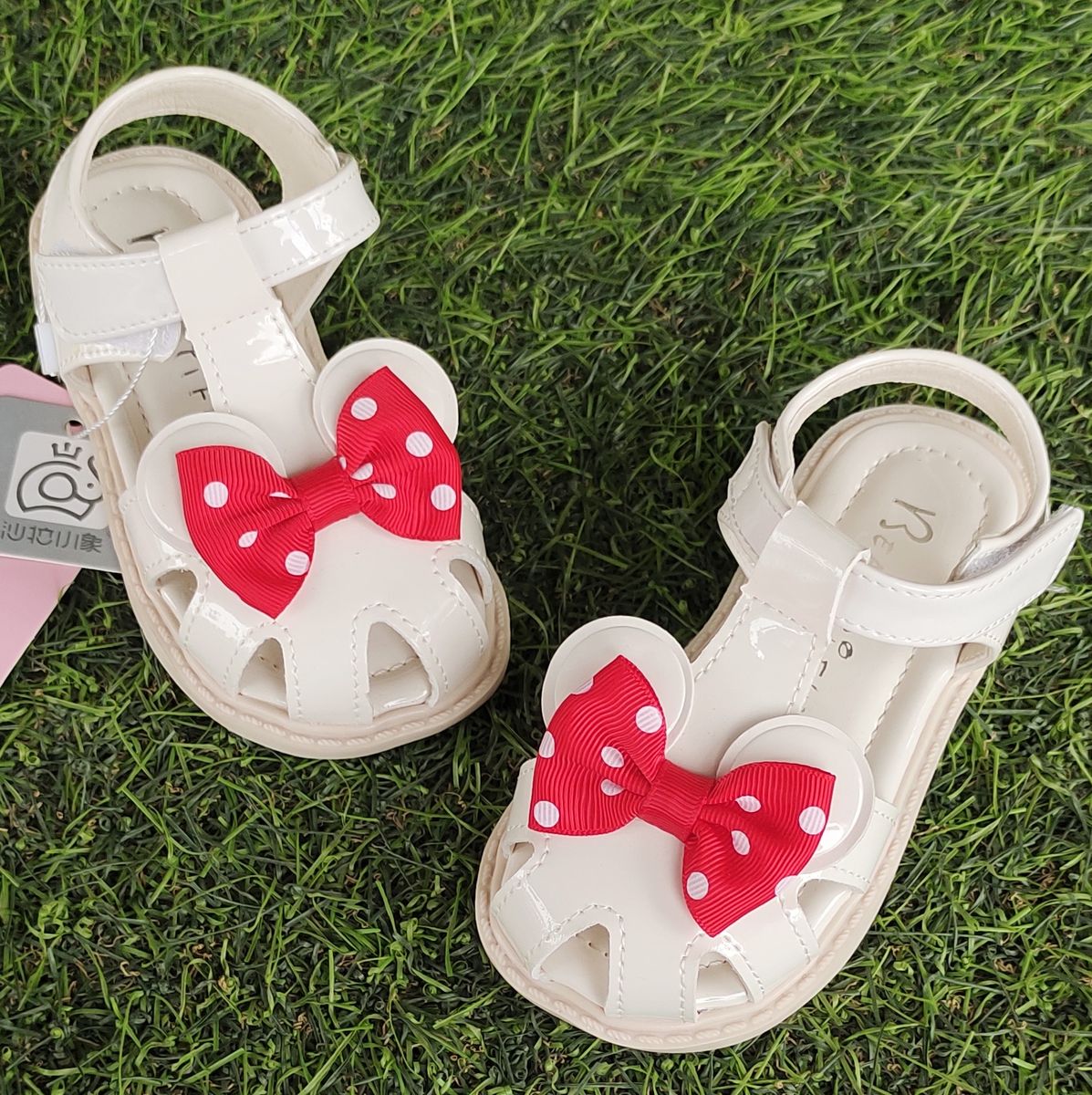 Toddler Children Girl's Bow Sandals - Cream