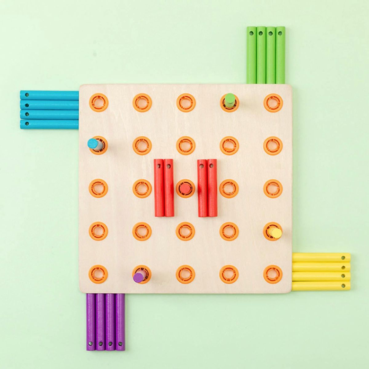 1 Set DIY Toys Rainbow Stringing Rope Toys