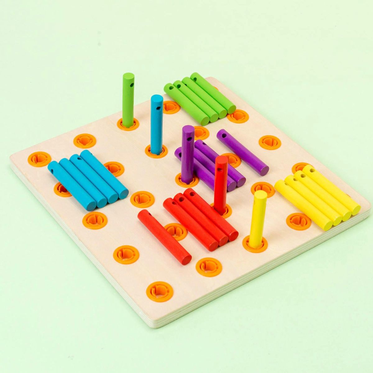 1 Set DIY Toys Rainbow Stringing Rope Toys