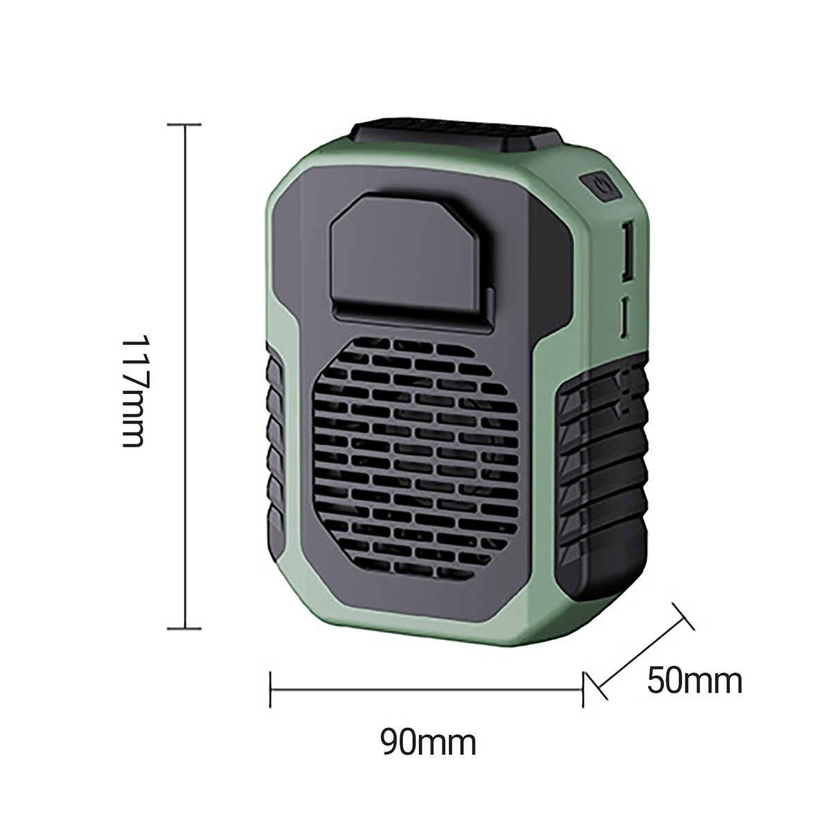 Cooling Fan Multi-purpose Strong Wind Rechargeable-Black