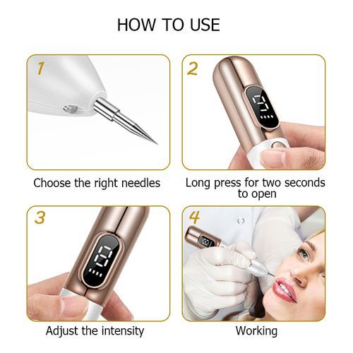 Gold Tattoo Freckle Wart Tag Removal Pen Beauty Tools