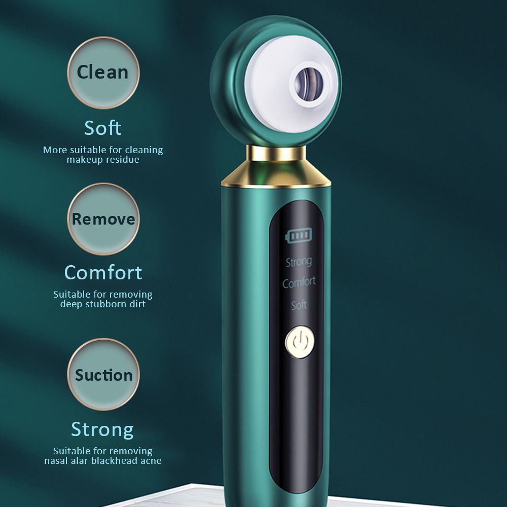 Electric Blackhead Removal Cleaner Magnifier LED Light Face Pore Cleaner