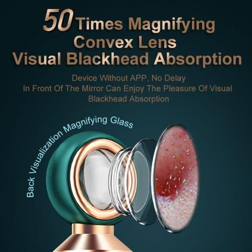 Electric Blackhead Removal Cleaner Magnifier LED Light Face Pore Cleaner