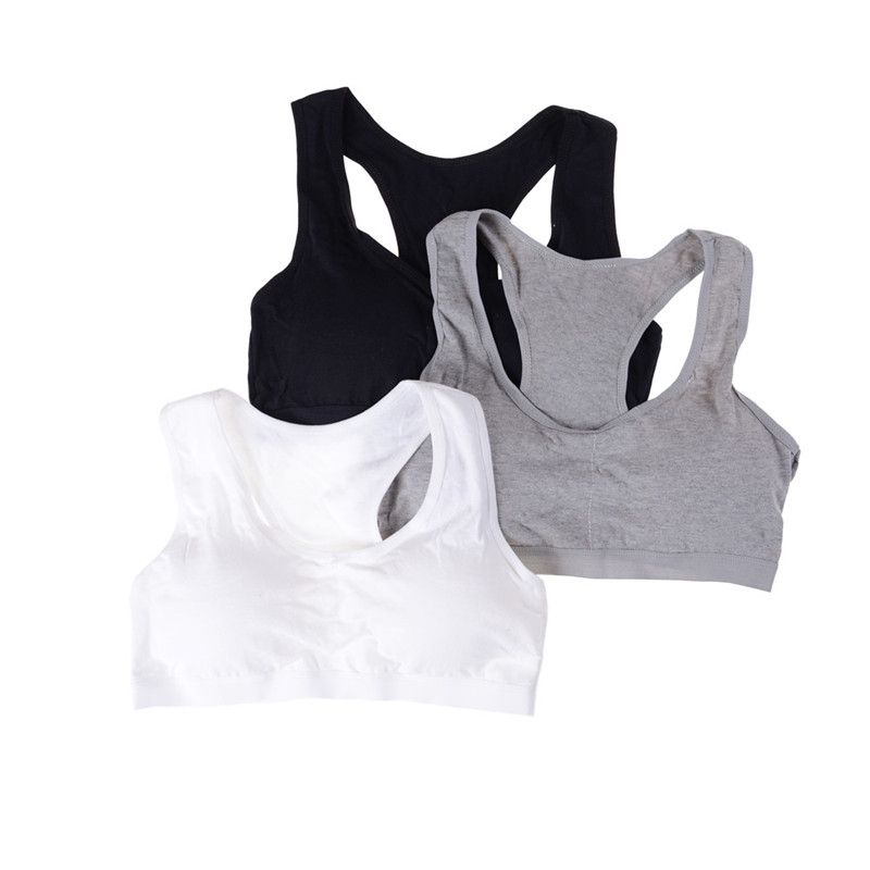 10-15y Girls Bras Soft Young Children Bra For Kids Teenagers Wire Free Training