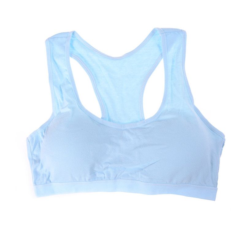 10-15y Girls Bras Soft Young Children Bra For Kids Teenagers Wire Free Training