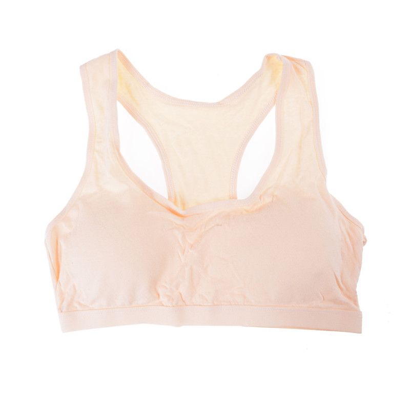10-15y Girls Bras Soft Young Children Bra For Kids Teenagers Wire Free Training