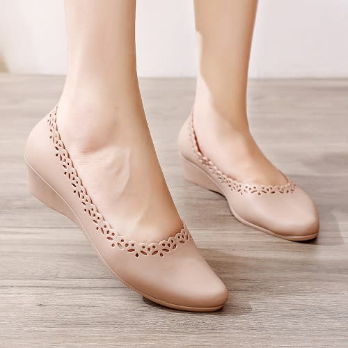 Design Rubber Shoe-Apricot