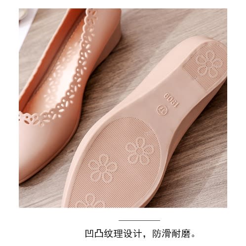 Design Rubber Shoe-Apricot