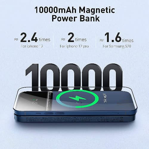 Baseus Magnetic Power Bank - 10,000mAh - Magsafe Wireless Portable Charger - Pd 20w Usb-c