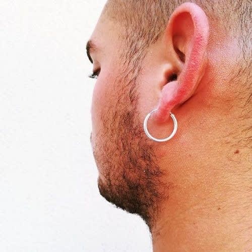 Mens Hoop Earrings- Gold