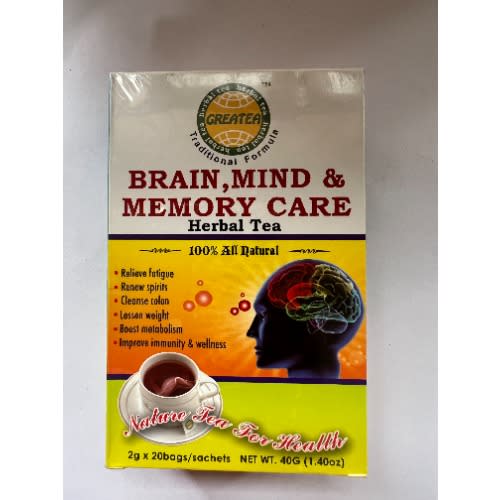 Great Tea Brain Mind And Memory Care Herbal Tea